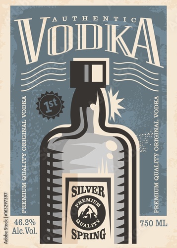 Vodka retro poster