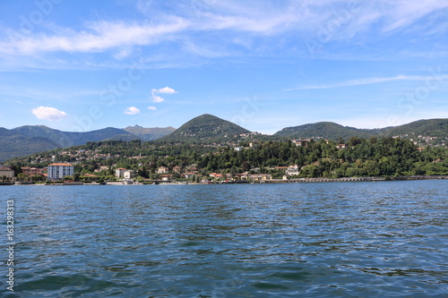 Intra Verbania at Lake Maggiore in summer, Piedmont Italy 