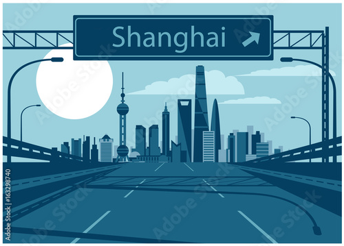 Photography Shanghai skyline