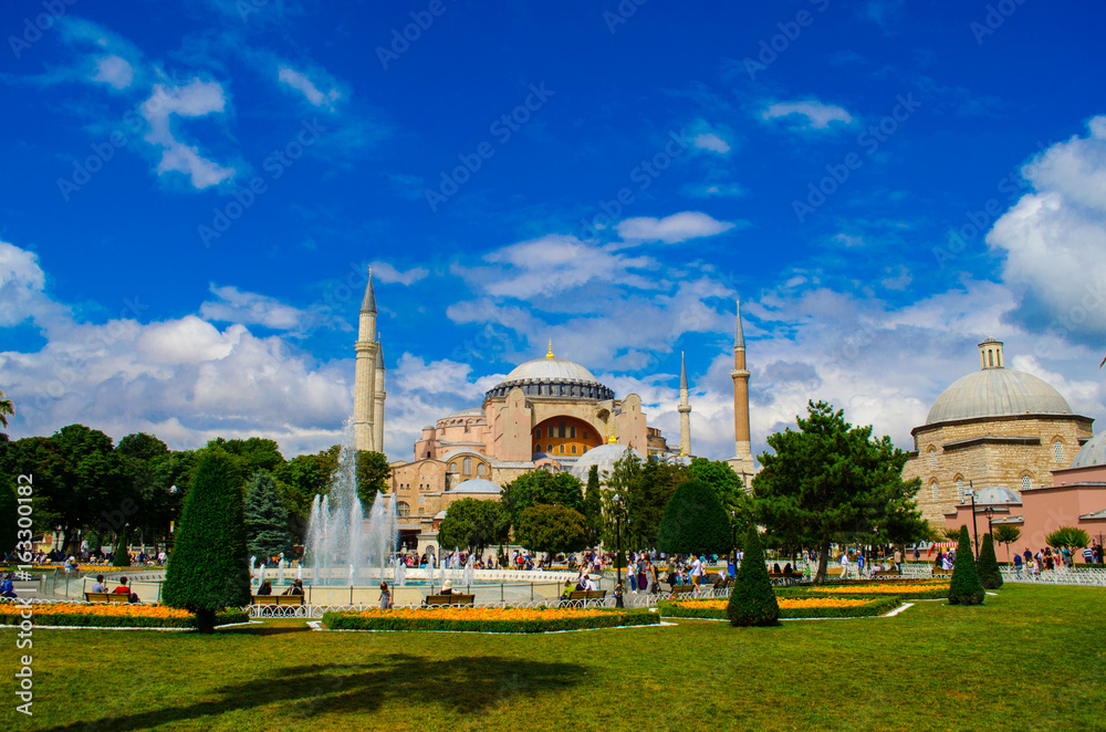 Hagia Sophia and Blue Sky