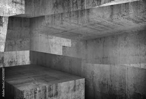 Abstract concrete background, 3d art