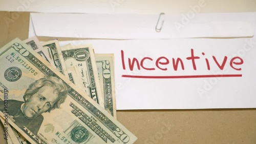 Paying incentive concept
