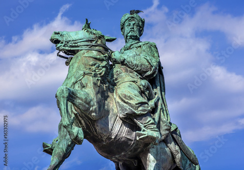 Bogdan Khmelnitsky Equestrian Statue Sofiyskaya Square Kiev Ukraine