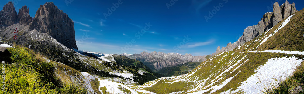 Panorama, Dolomiten, Passo Sella, Südtirol