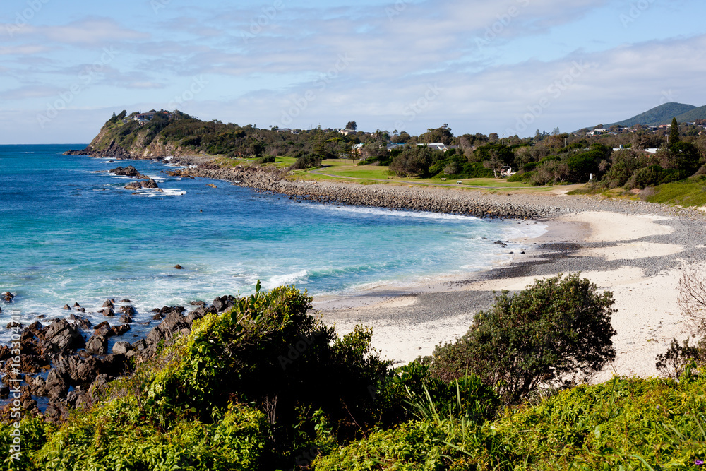 Coastal scene at Forster, New South Wales, Australia