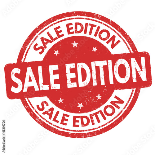 Sale edition sign or stamp