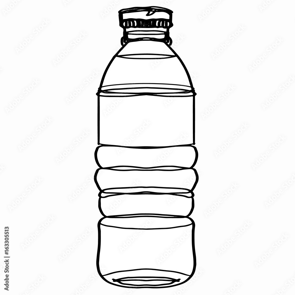water bottle coloring Stock Illustration Adobe Stock