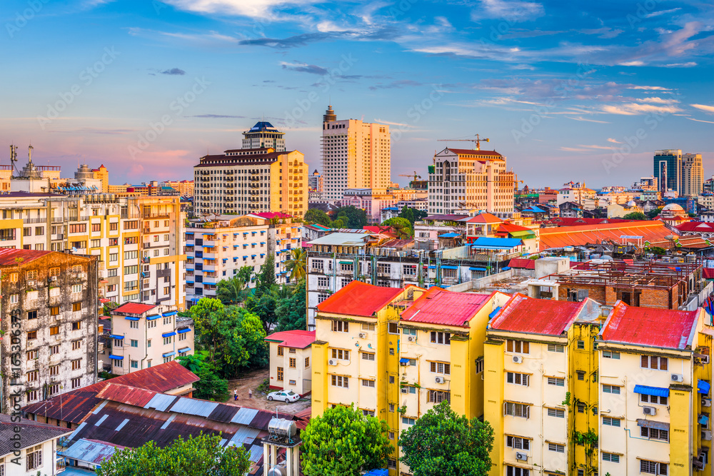 Yangon, Myanmar Cityscape