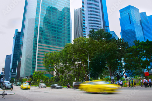 Rush hour in Singapore