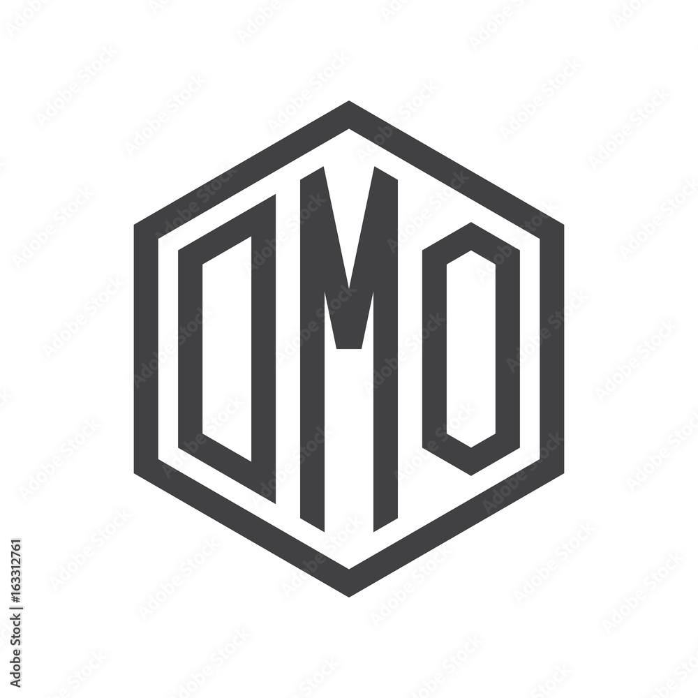three-letter initials hexagon logo black three-letter initials hexagon logo black
