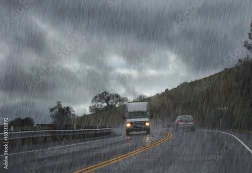 Driving in rain