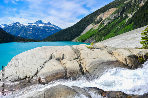 Joffre Lakes, British Columbia, Canada - June 30, 2017 photo