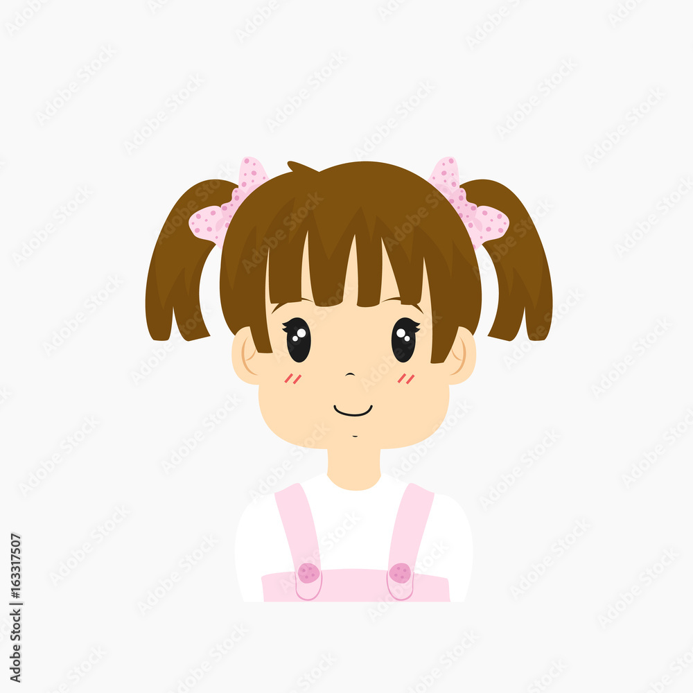 half body daughter vector illustration half body daughter vector illustration