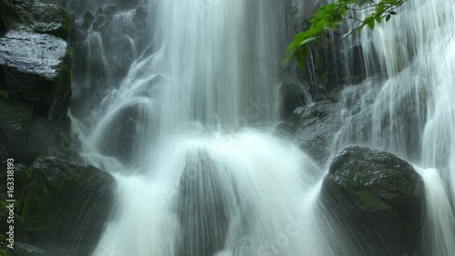 滝 水飛沫 クローズアップ