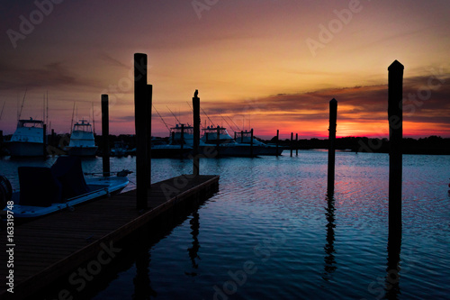 Cape May Boat Dock Sunset