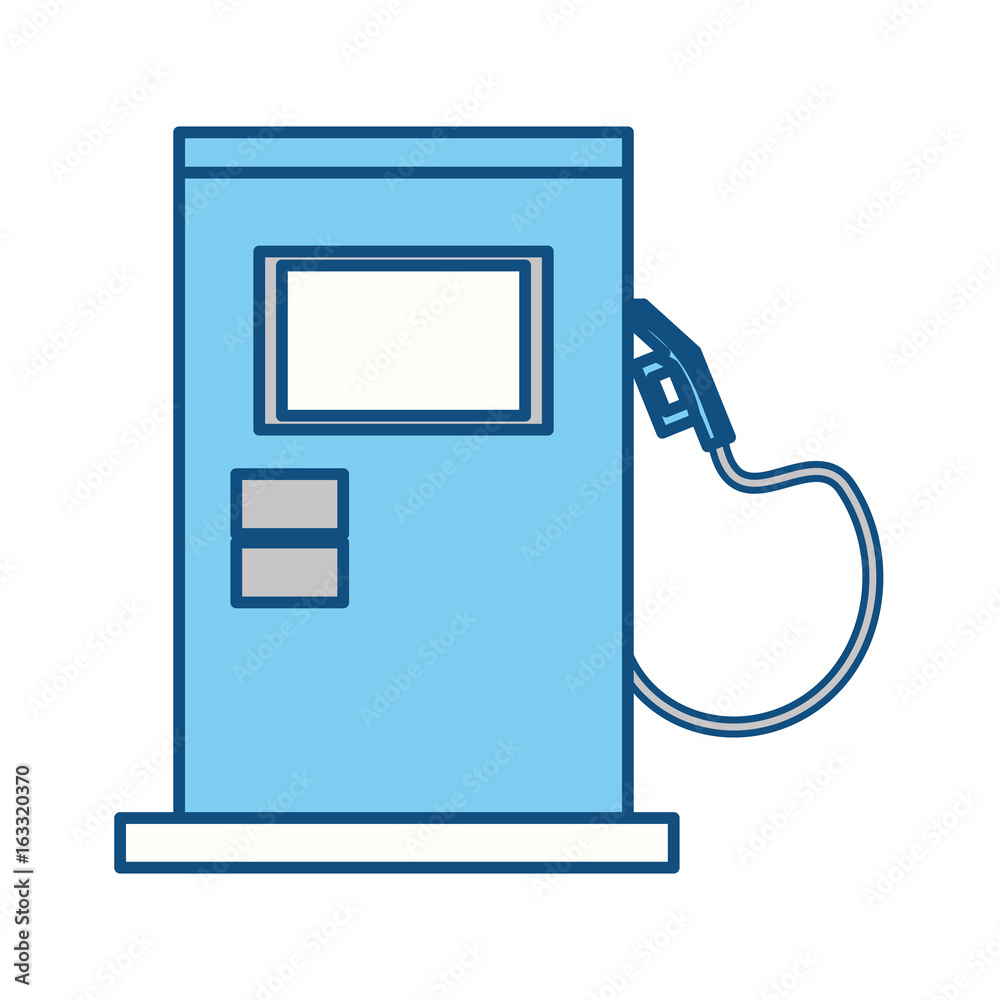 isolated gas station machine isolated gas station machine
