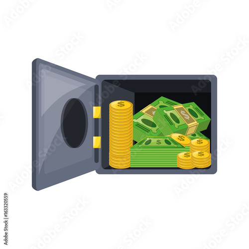 isolated money security box photo