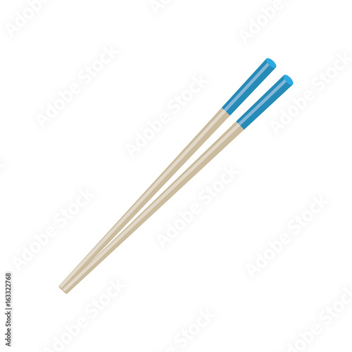 Food chopsticks isolated