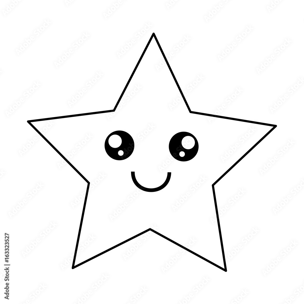 Cute star cartoon