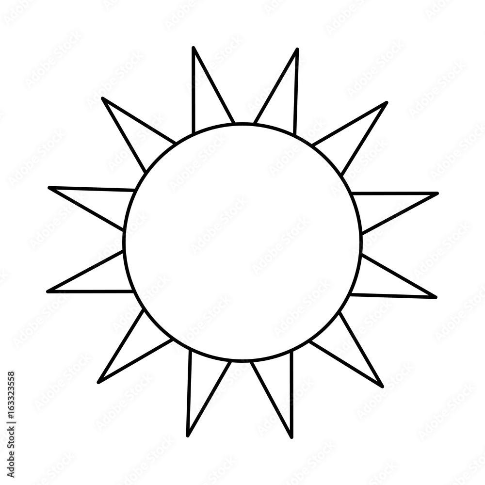 Sun isolated symbol