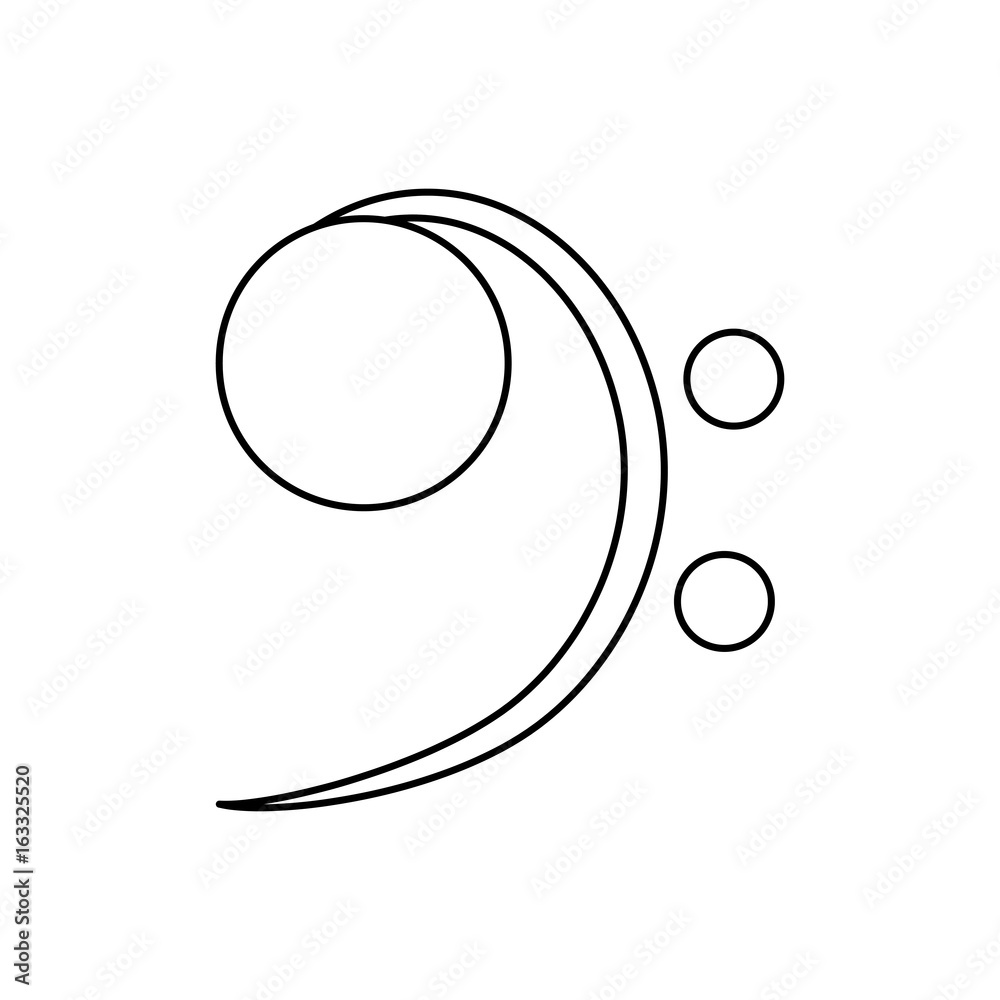 Music note isolated Music note isolated
