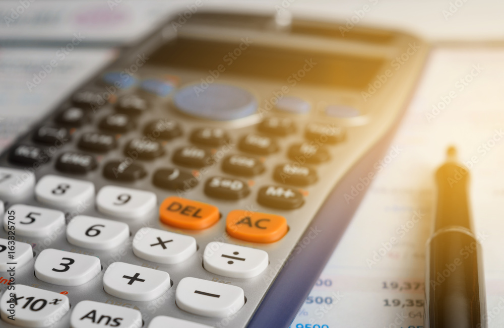 close up advance calculator for engineer or business on the finance/math paper. close up advance calculator for engineer or business on the finance/math paper.