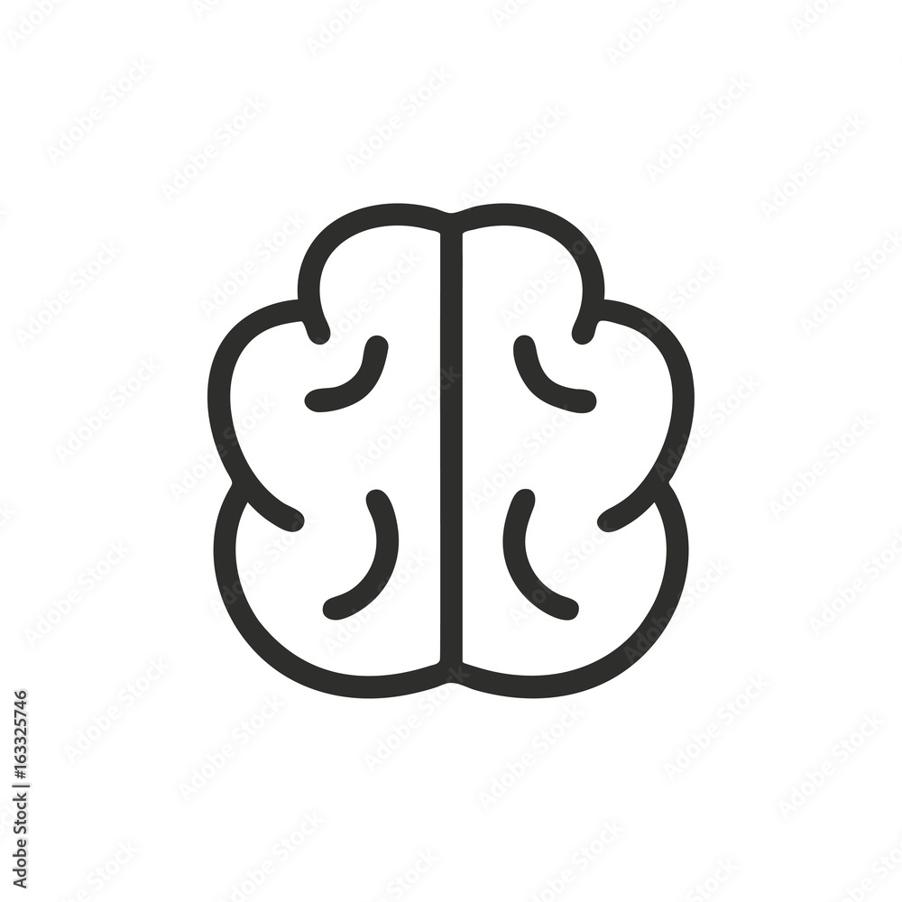 Brain vector icon. Brain vector icon.