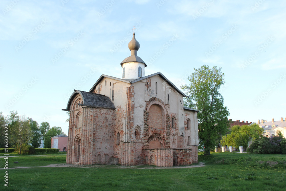 destroyed church in Velikiy Novgorod