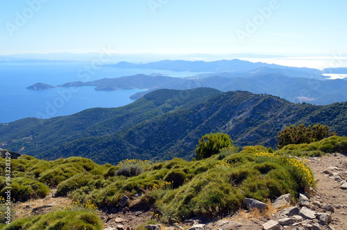 View at Elba from Mt. Capanne