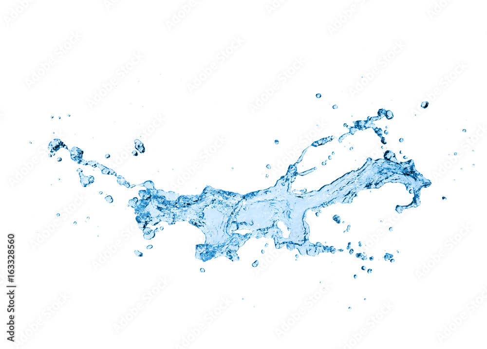 water splash isolated on white background water splash isolated on white background