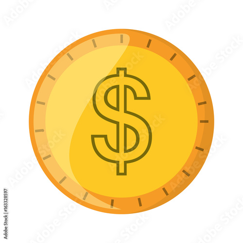 Money coin isolated