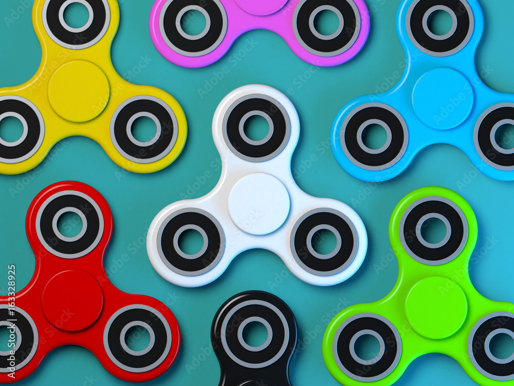 Colorful Fidget finger spinner stress, anxiety relief toy