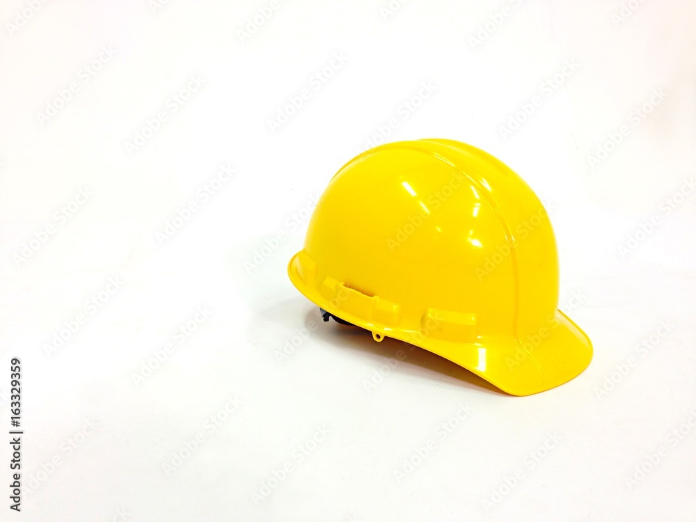 Fototapeta premium Safety helmet on white background.