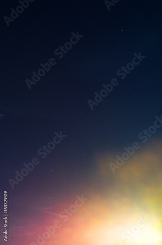 abstract background, blue red and yellow smokey color