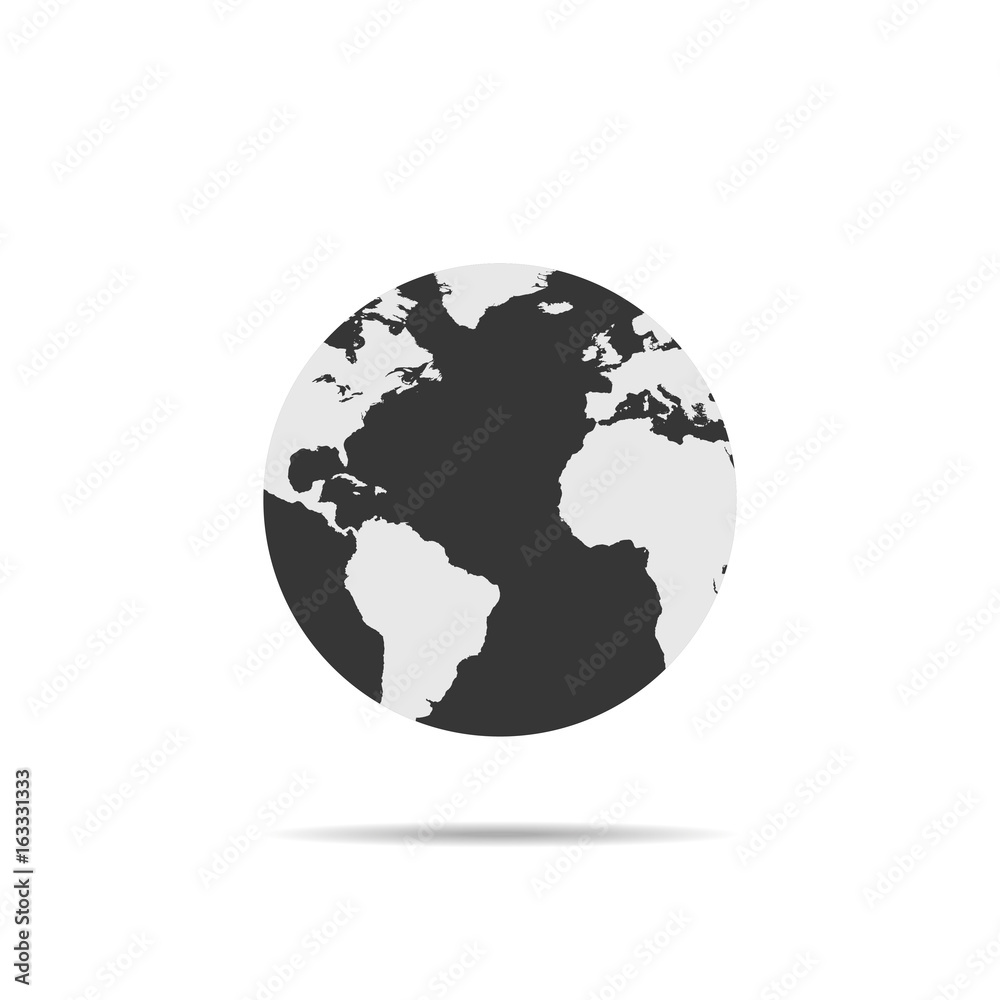 Earth icon vector