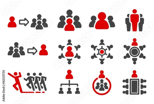 leader,group,organization icon set