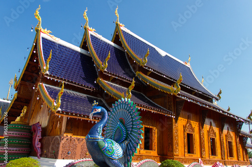 Chiang Mai in the northern Thailand: animal statues in the ancient temple in Thailand architecture, Ban Den Temple,Mae Taeng District  Chiang Mai Thailand photo