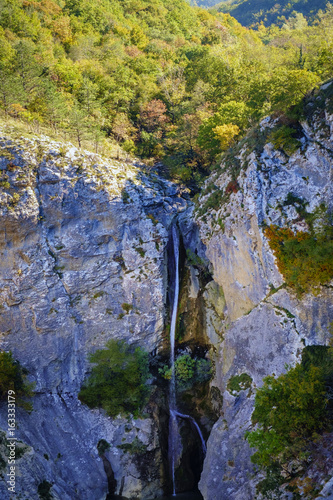 Val Rosandra (Glinscica) valley near Trieste in fall photo