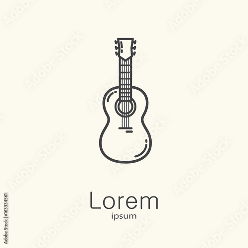 Logo template - guitar