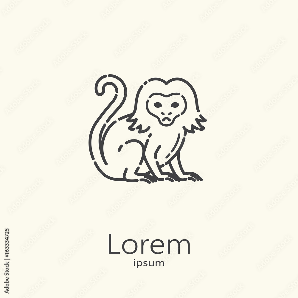 Obraz premium Logo template - golden Rosalia