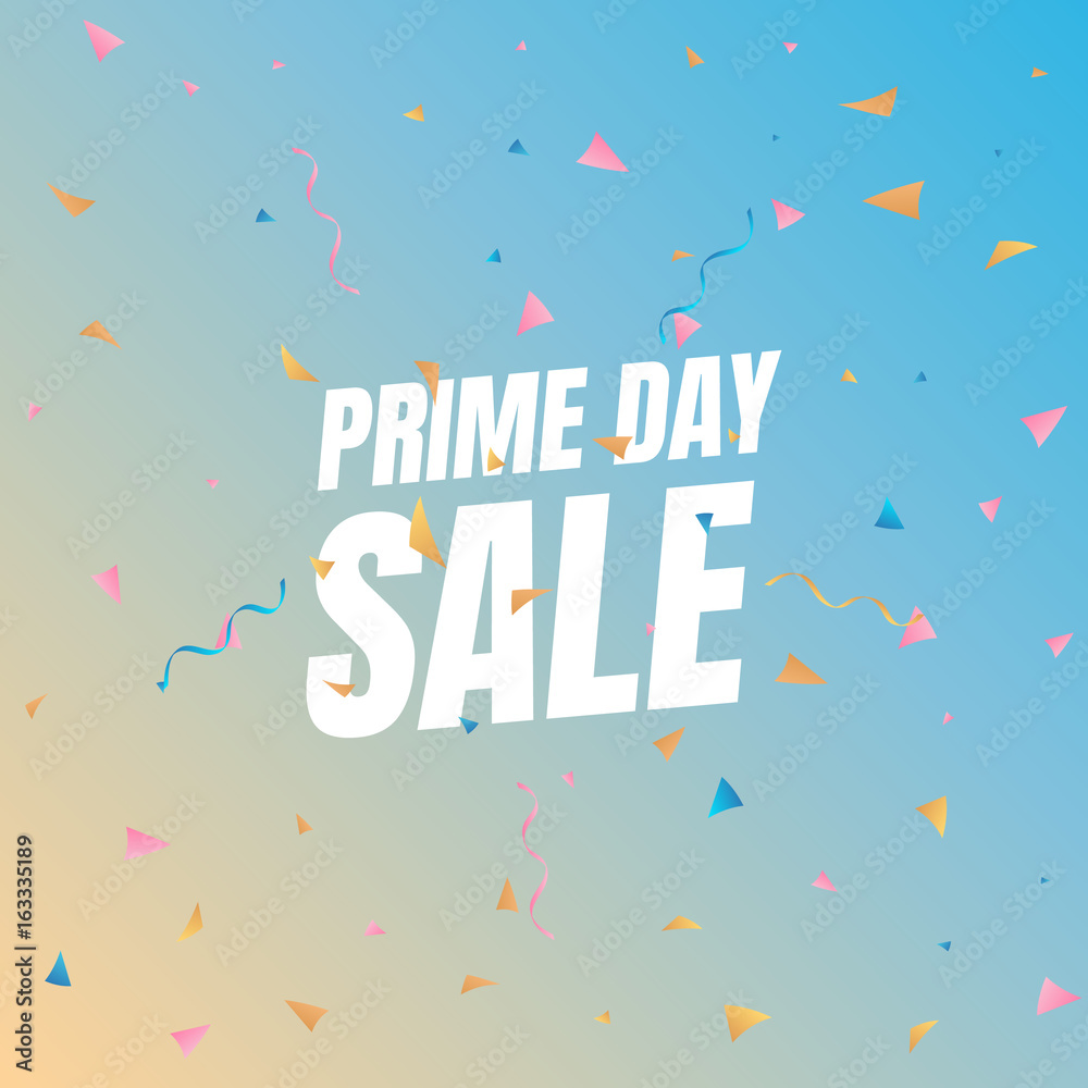 vecteur-stock-sale-prime-day-sale-banner-with-flying-confetti-pieces