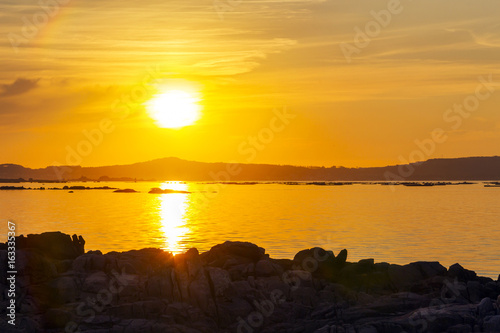 Arousa Estuary at sunset