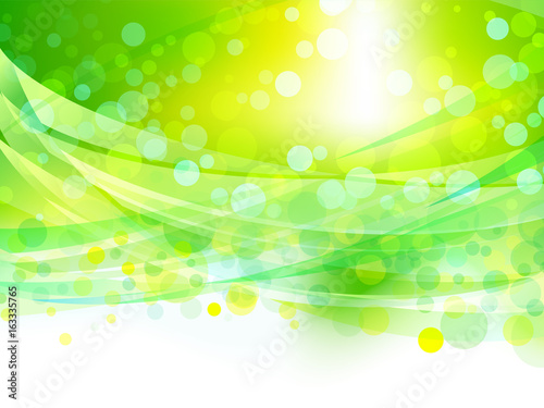 abstract wave green background