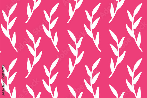 Simple pink plant pattern photo