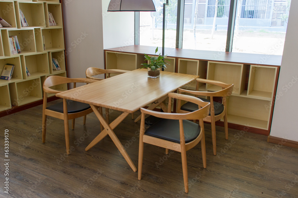 Fototapeta premium Library reading table