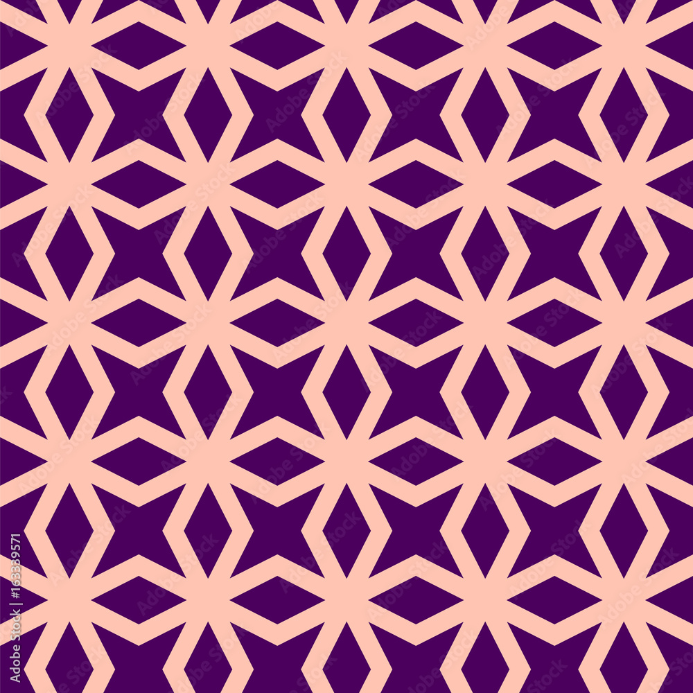 Geometric ornamental seamless pattern. Template for laser cutting. Vector illustration.