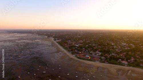 vue a  rienne bassin d Arcachon France