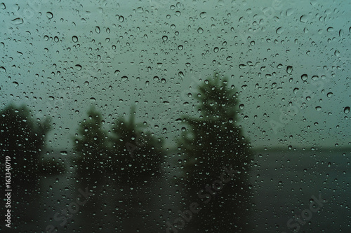 Rainy window background