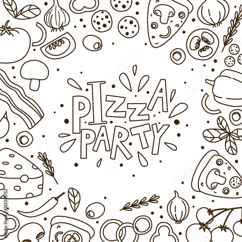 Pizza background for Your design
