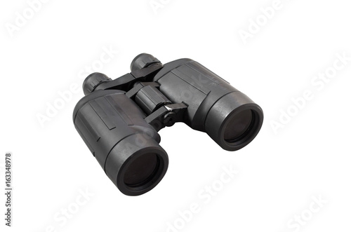 Binoculars isolated on white background.